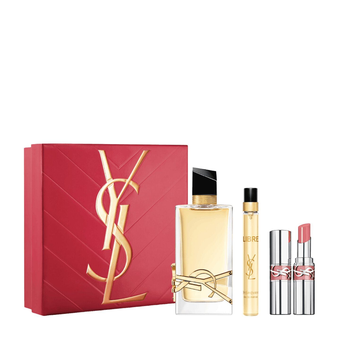 LIBRE and Loveshine Spring Set - Fragrance & Makeup Gift Set - YSL